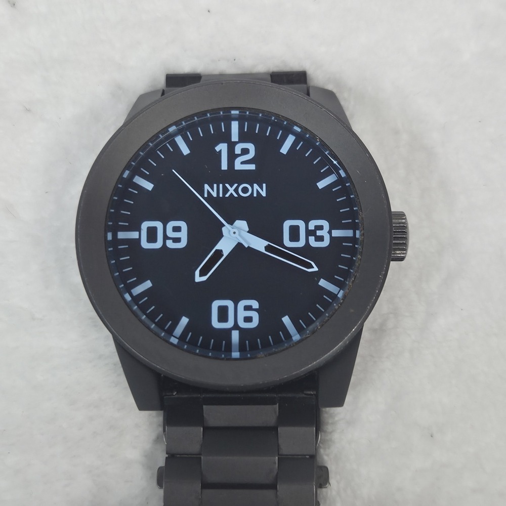 Nixon The Corporal Take Charge Blue Dial Men's Quartz Watch New Battery